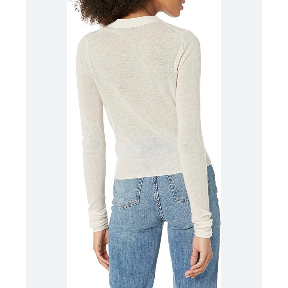 CLUB MONACO Ruched Button Up Sweater - Picture 6 of 6